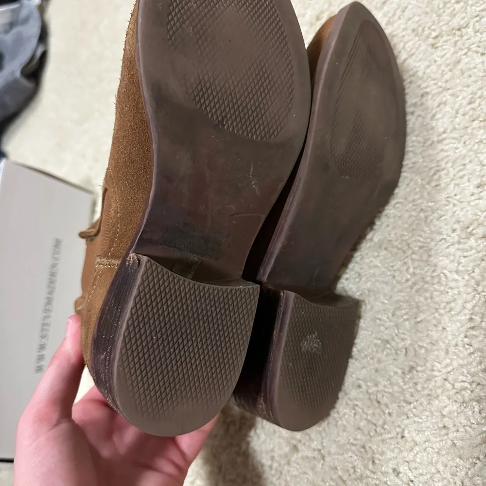 Steve Madden Brown Suede Ankle Boots - Picture 7 of 11